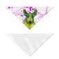 Preview: Hunde-Bandana Roxy - Popart Hundedesign, 100 % Polyester, 70x30 cm, verstellbar, waschbar